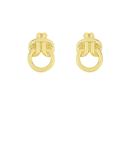 Knotted Circle Earrings