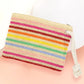 Multi Stripe Tote + Pouch