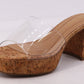 Coastal Cork Heel - CLEAR