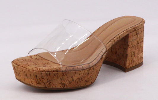 Coastal Cork Heel - CLEAR