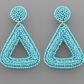 Beaded Triangle Earrings - More Colors