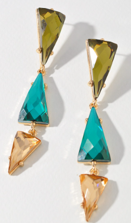 Triangle Stone Earring