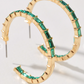 Rhinestone Paved Hoops