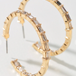 Rhinestone Paved Hoops