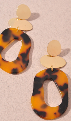 Tortoise Acetate Earrings