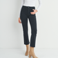 High Rise Cropped Flare - Black