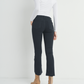 High Rise Cropped Flare - Black