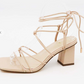 Nude Lace Up Heel