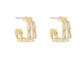 Baguette Square Hoops
