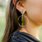 TS Black/Gold Confetti Stick Hoops