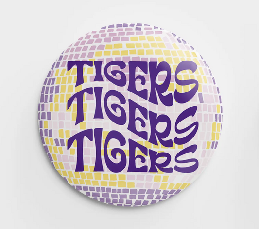 Disco Tigers Button