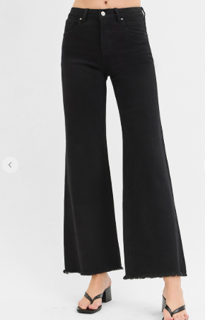 Risen Tummy Control Wide Jeans