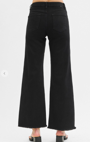 Risen Tummy Control Wide Jeans