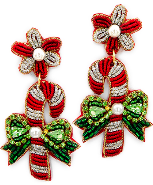 Candy Cane Earrings