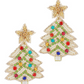 Flocked Tree Earrings