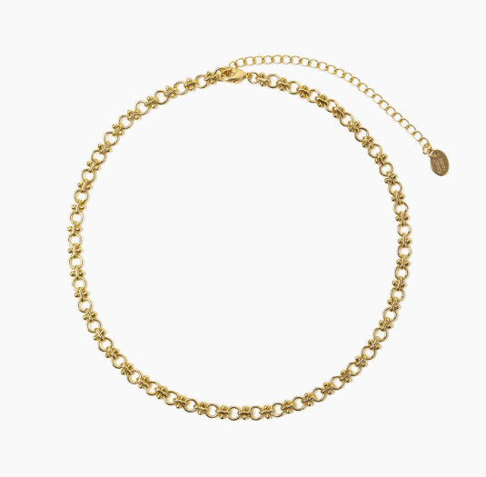 18k Circle Link Necklace