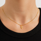 18k Dainty Cross Neckalce
