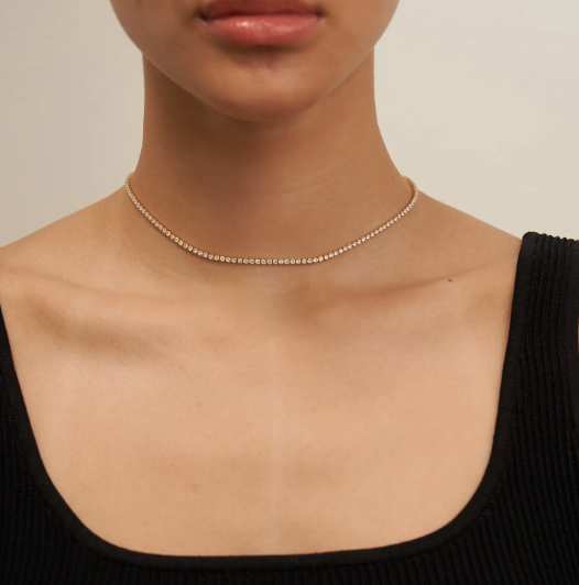 18K Tennis Necklace