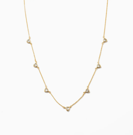 18K Triangle Drop Necklace