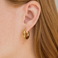 18k Gold 12mm Hoops