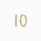 18k Diamond Hoops