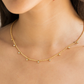 18k Gold Beaded Necklace