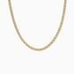18k Gold Square Chain Necklace
