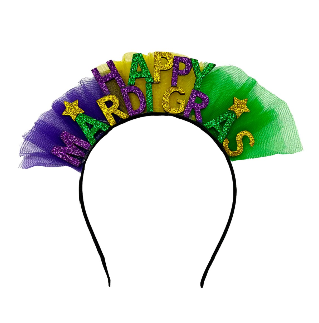Happy Mardi Gras Tulle HB