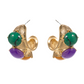 Mardi Gras Stone Hoops