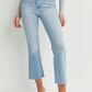 High Rise Crop Flare - Denim