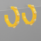 Tiger Studded Hoops - 2 COLORS