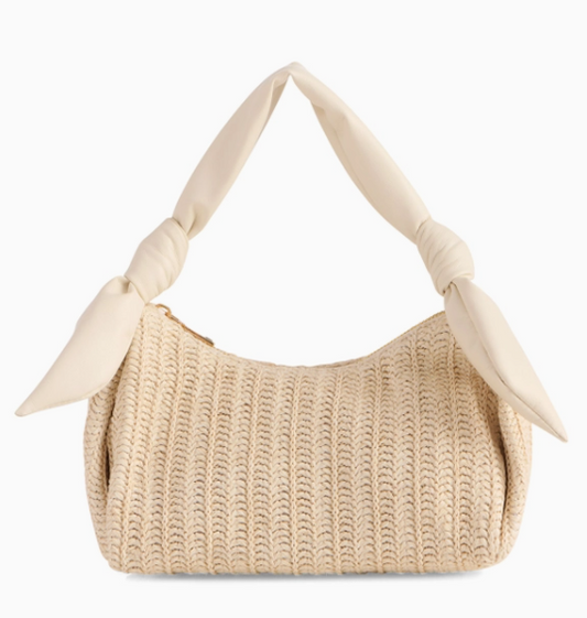 Sandy Shore Woven Shoulder Bag
