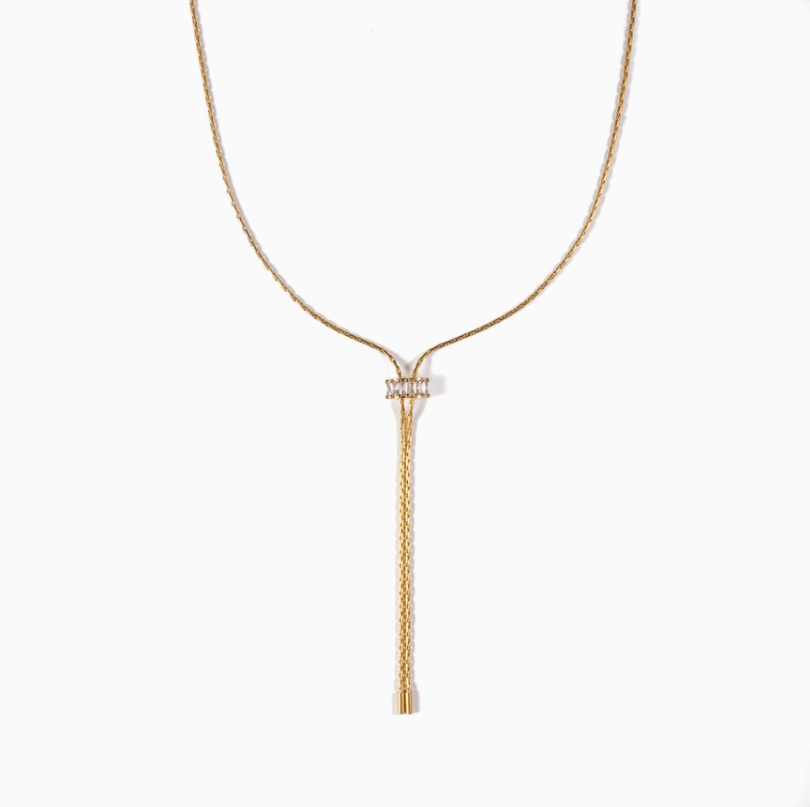18K Lariat Necklace