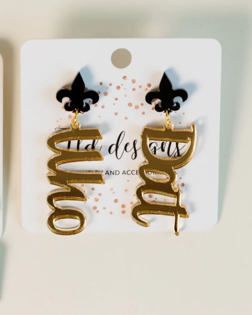 WHO DAT Earrings - Gold