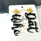 WHO DAT Earrings - BLACK