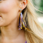 TS Purple & Gold Sequin Earrings