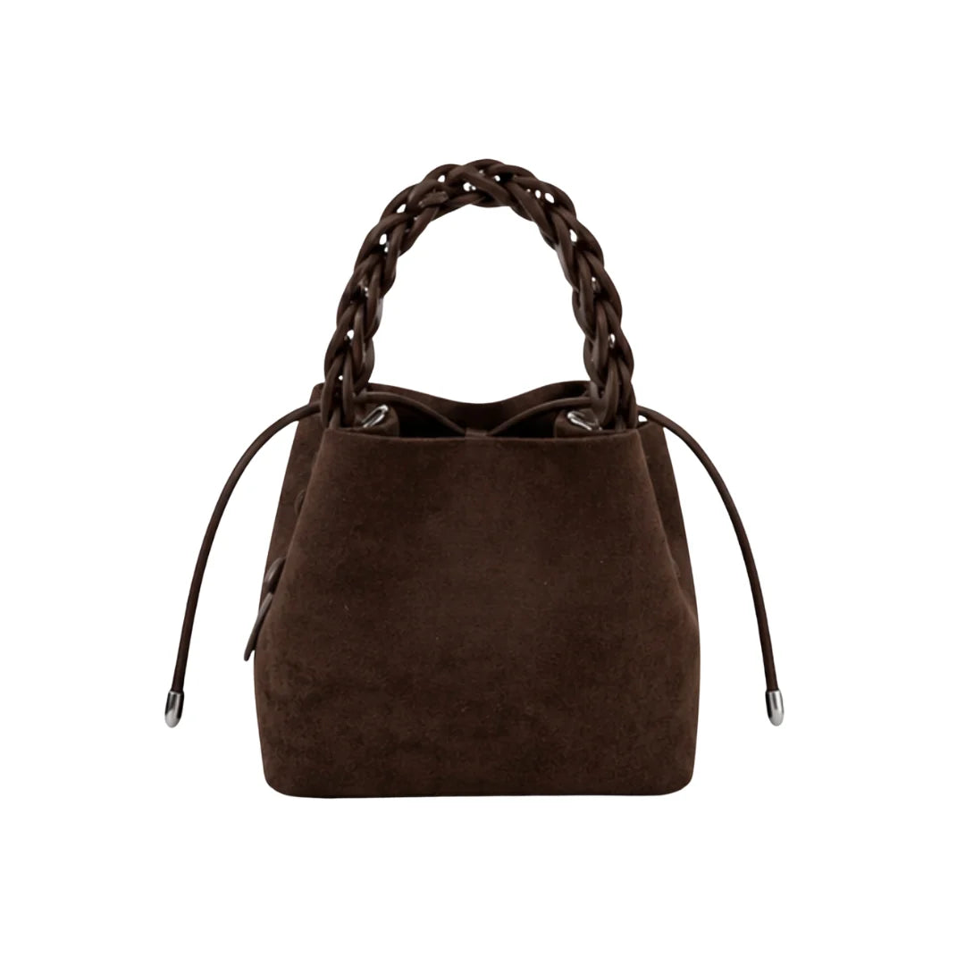 Suede Hadley Bag - DK. BROWN