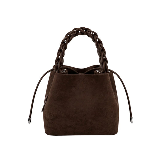 Suede Hadley Bag - DK. BROWN