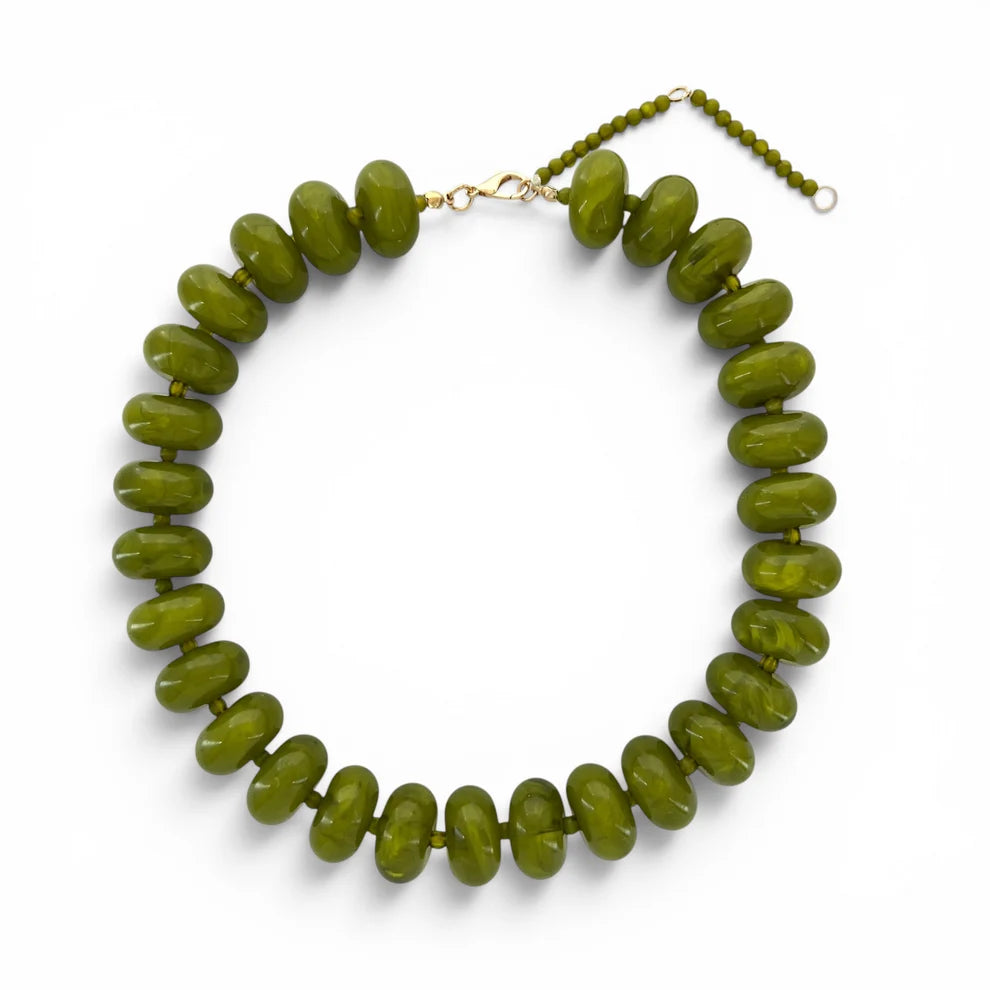 RONDELLE NECKLACE - Olive