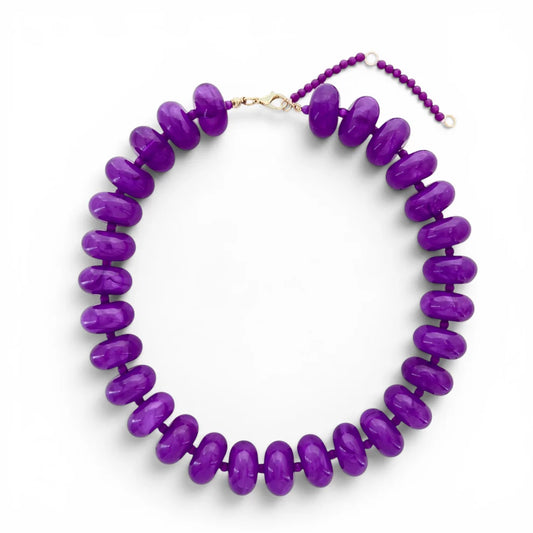 Rondelle Necklace - PURPLE