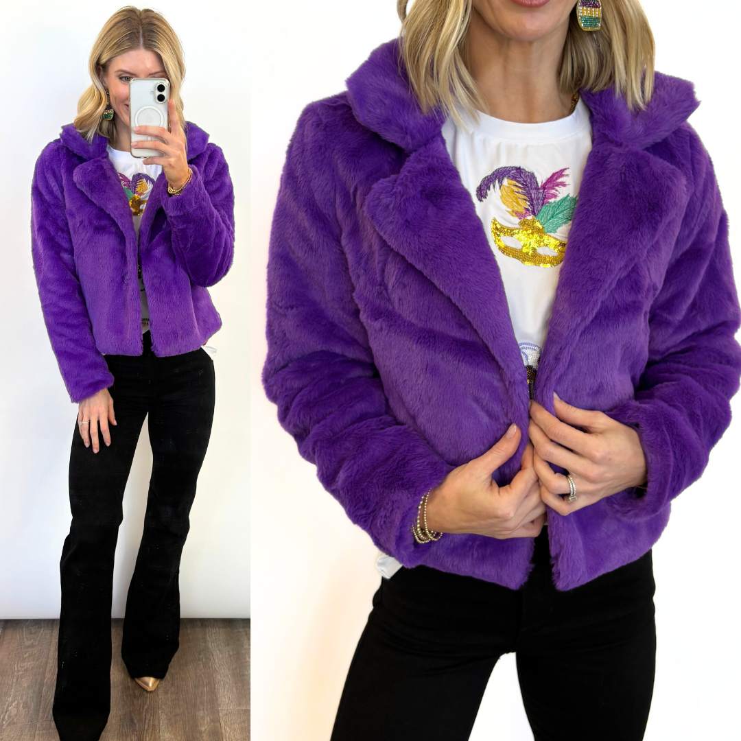 Faux The Mardi Party Jacket