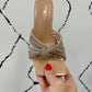 Champagne Twist Rhinestone Heel