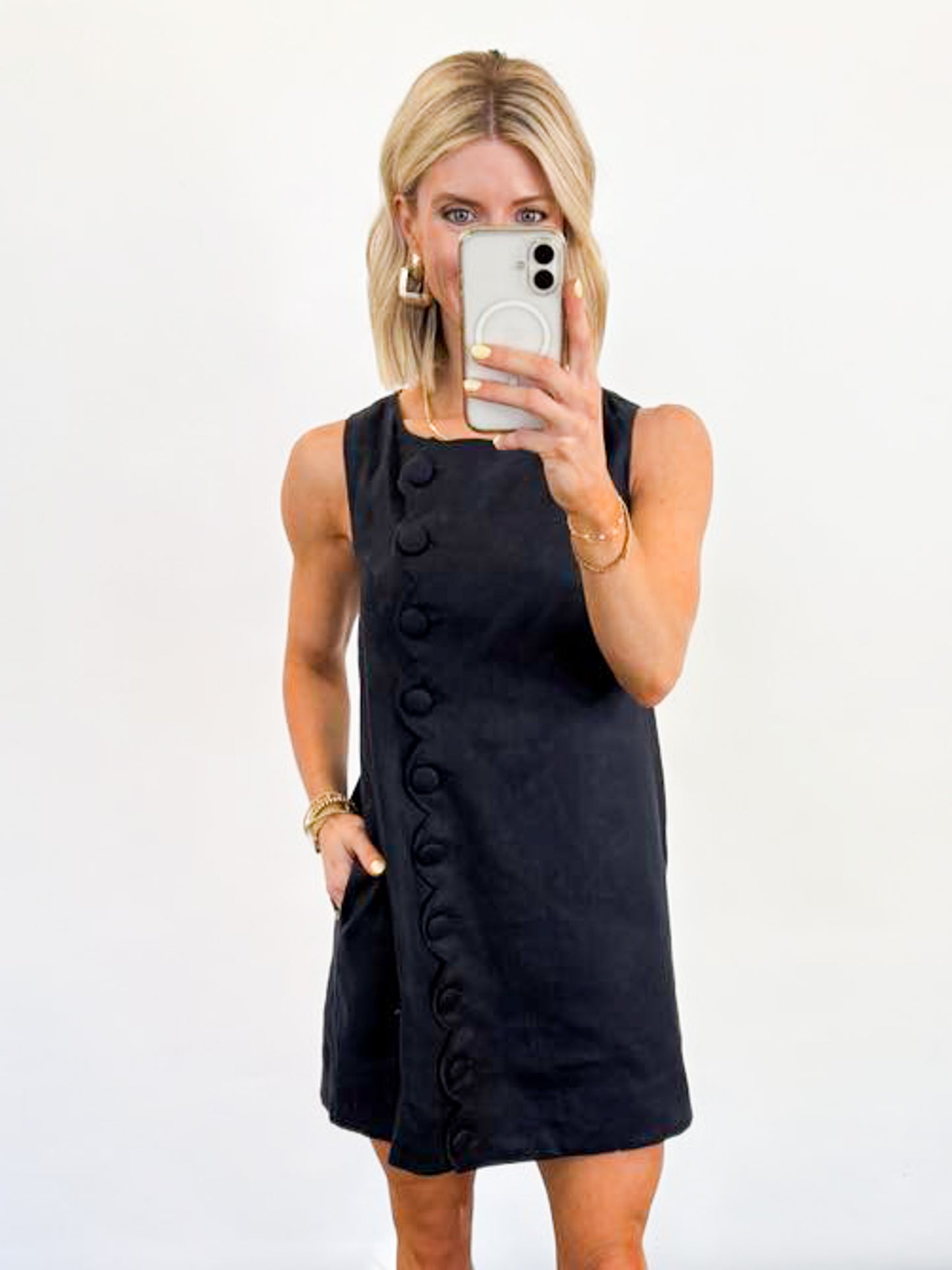 Luxe Linen Shift Dress