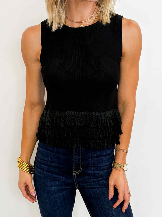 Fringe Factor Knit Tank