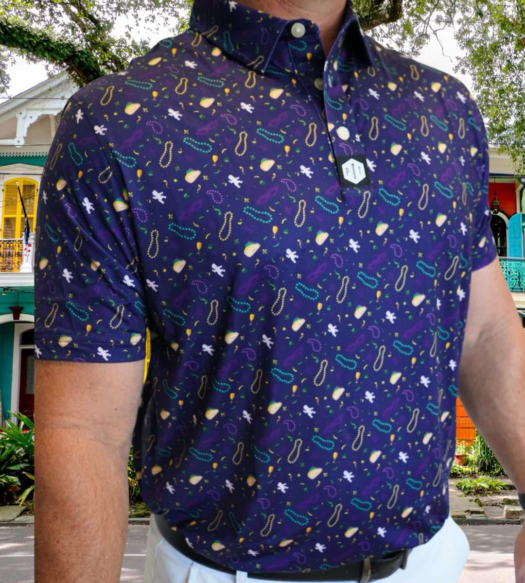 MENS King Cake Polo - 2 Colors