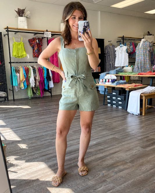 Autumn Utility Romper - 2 Colors