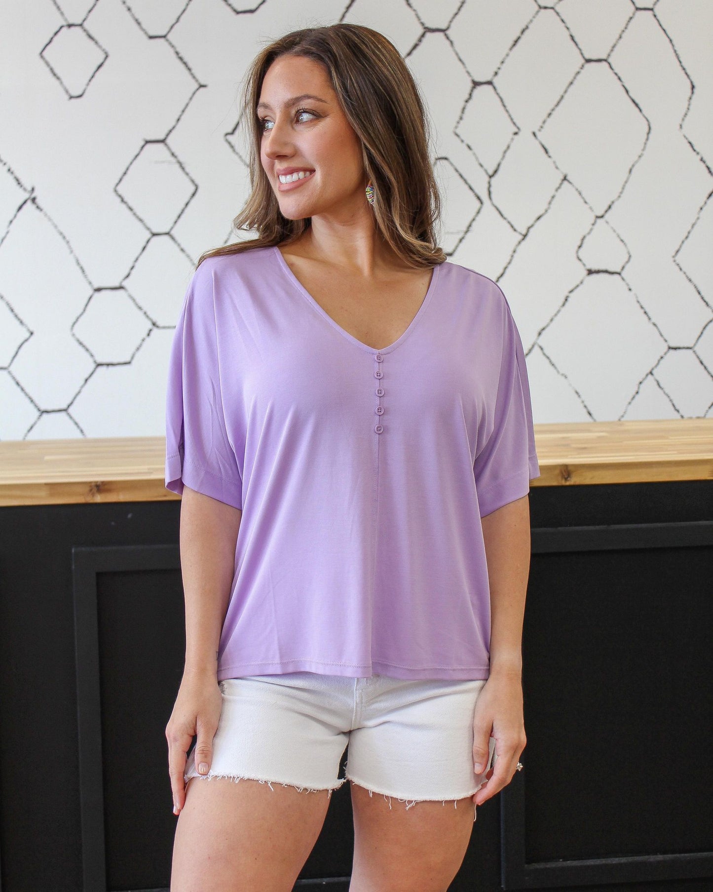 Buttoned Up Basic Top - Final Sale