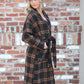 Espresso Plaid Coat