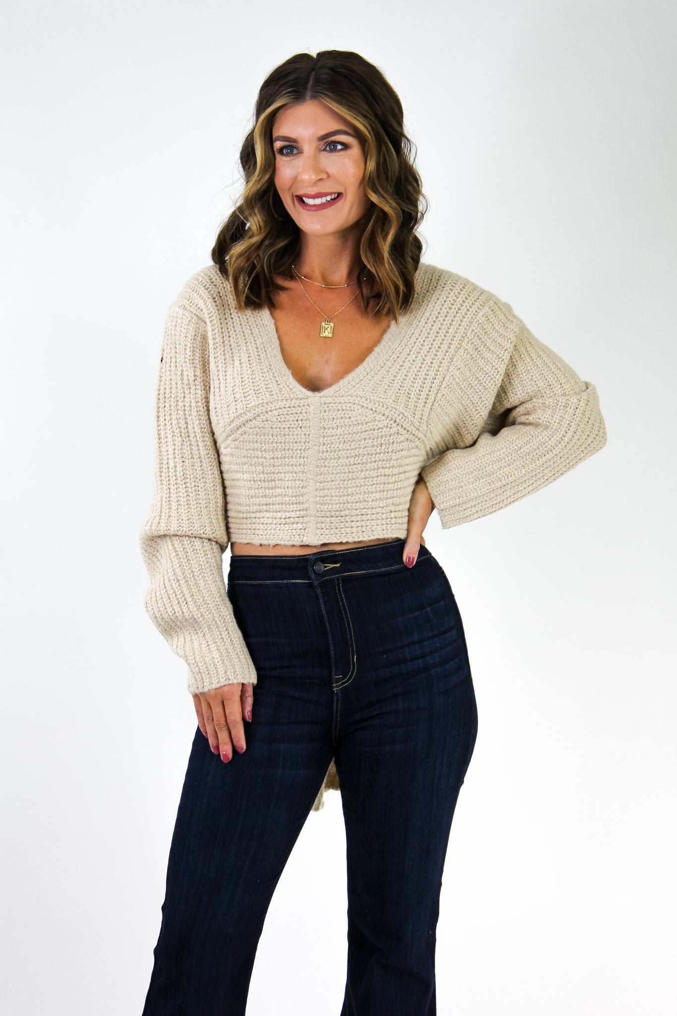 Uptown Cropped Sweater