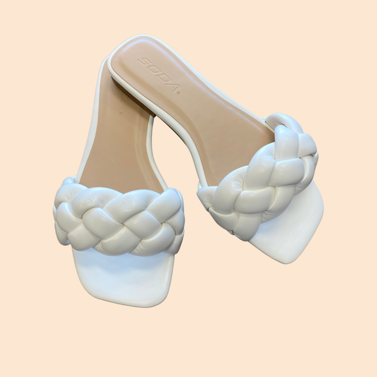 Braided Sandal - WHITE